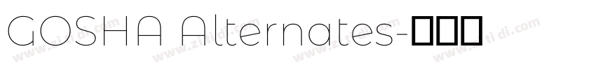 GOSHA Alternates字体转换